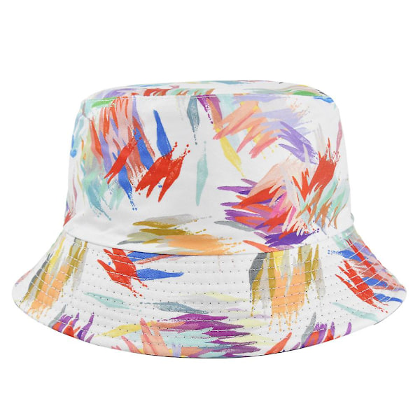 Ny Graffiti Pot Hat Sommer Fiskerhatt Personlighet Tie Dye Pot Hat Fiske Solskjerm Hat Menn Og Kvinner Utendørs Eventyr Hat