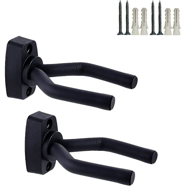 Gitarrväggfäste Krokar 2-pack, Gitarrkrok Krokhållare Med Skruvar