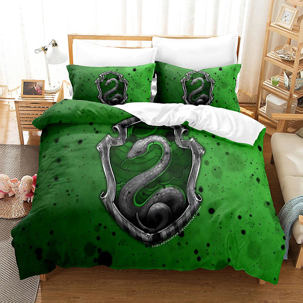 3D Digitaltryck Hogwarts Hemtextil Sängkläder Tredelad Set HL12 180*200cm -ZHENV（180*200cm）