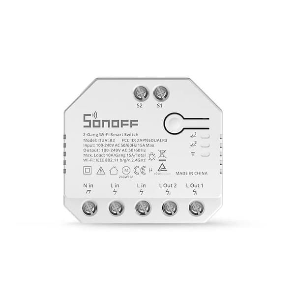 Sonoff Dual R3 Wifi Mini Switch Power Metering Smart Remote Control 2
