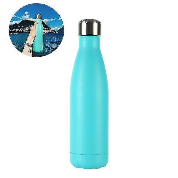 Arteesol Rostfritt Stål Drickflaska, Termosflaska 500ml/750ml/1000ml Dubbelväggig Termos, Bpa-fri Vakuum Vattenflaska Isoleringsflaska Sportflaska För Barn, Småbarn, Skola, Fitness, Löpning - Med Koppborste