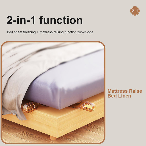 Sengeløfterverktøy-sengetøy Tucker-verktøy, madrassløfter for å skifte laken, sengeoppredningsverktøy for å skifte laken Enklere hjelpemiddel til å skifte laken (brun)