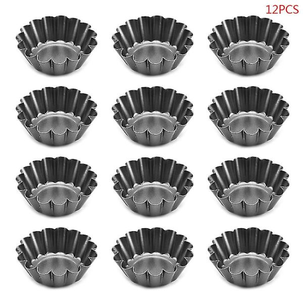 Set med 12 bakverktyg Cupcake Äggpaj Frukttartform Köksbakningsgadget -ZHENV