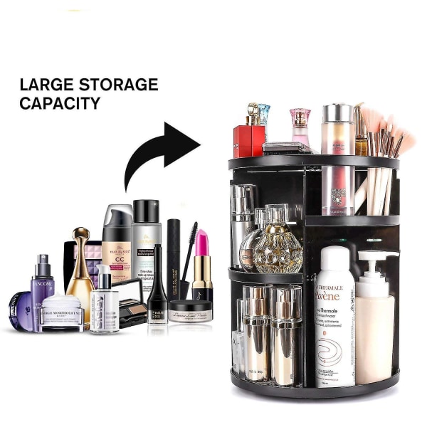 Makeup Organizer, 360 Degree Rotating Beauty Organizer, best kompatibel med benkeplate