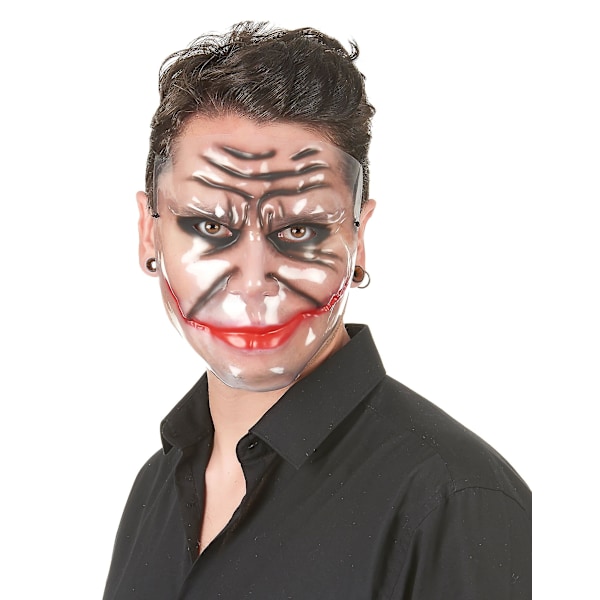 Vuxenmask med sönderriven käke