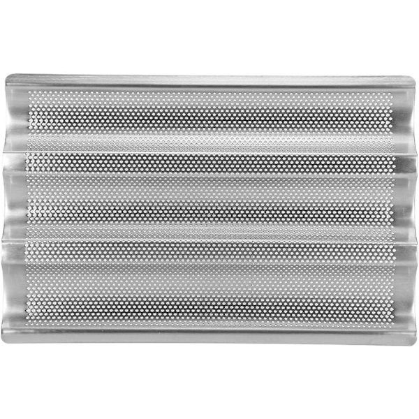 Baguetteform fransk 3 spår fransk bröd bakform baguette vågor bakplåt bröd bakverktyg silver