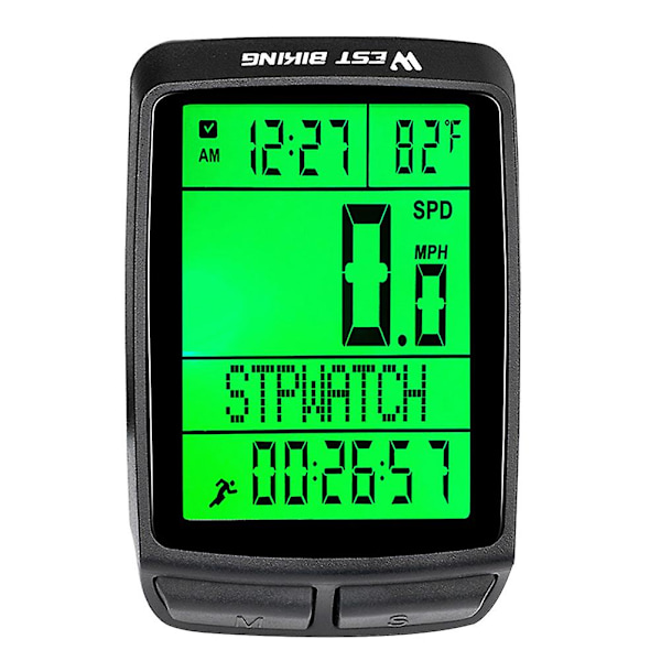 1 Set Multifunktionell Cykeldator Smart Stoppur