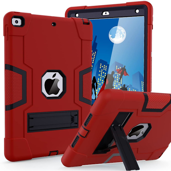 Fodral för iPad 9:e generationen/8:e generationen/7:e generationen 10,2 tum, Röd
