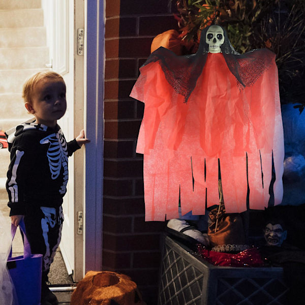 Halloween hängande dekoration hänge spökhus set plast skalle skräck trick läskig dekoration hänge