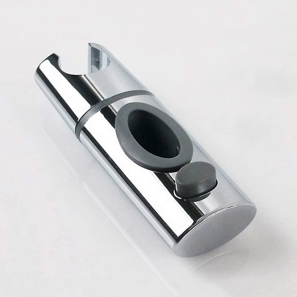 Chrome Abs Brusehoved Holder Bruseholder Clip On Shower Bar Håndbruser Holder 360 Rotation For Badeværelse Oval,s