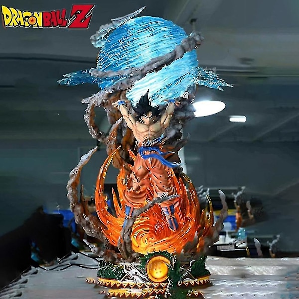 25cm Dragon Ball -hahmot Spirit Bomb Sou Goku Anime -hahmot Super Saiya Action Figure -malli Pvc-patsas Nukkekeräily Lelut Lahja-Yvan（5）