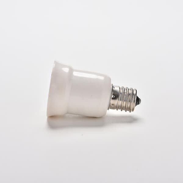 E17 til E27 Sockel Base LED Halogen CFL Pære Adapter Konverter Holder