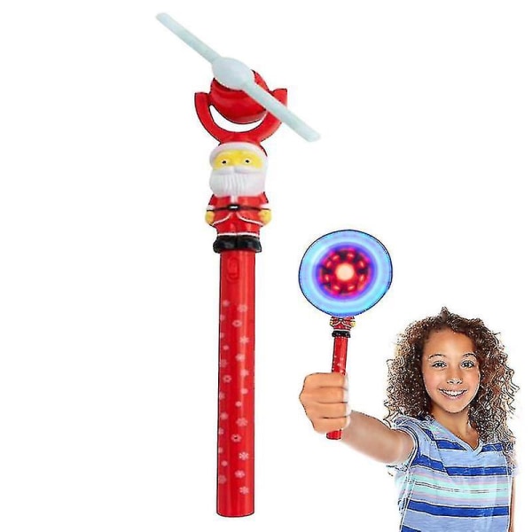 Lys op tryllestav legetøj blinkende led spin med 360 grader roterende glødende vindmølle sjov fødselsdag lysende legetøj gave