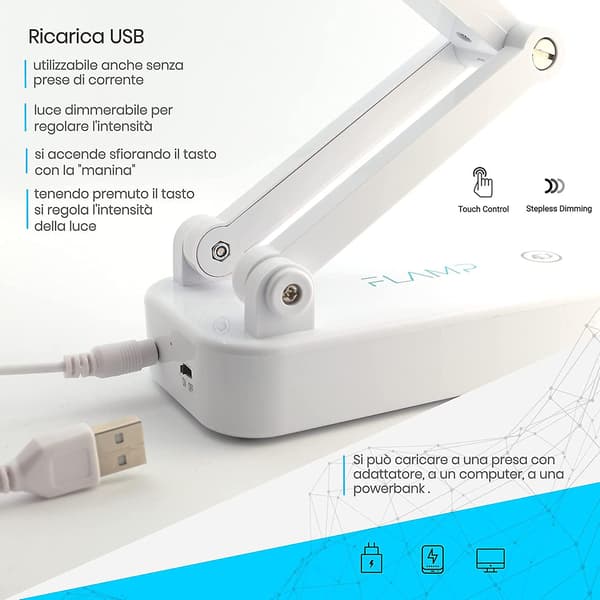 Led-bordlampe | Led-skrivebordslampe | Genopladelig USB-foldelampe | Light Read