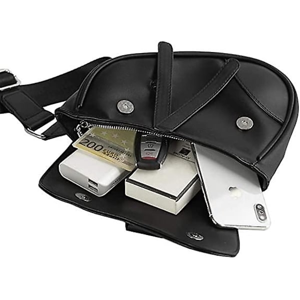 Sling Bag Fashion Sadeltaske Læder Crossbody Rygsæk Daypack til Mænd & Kvinder