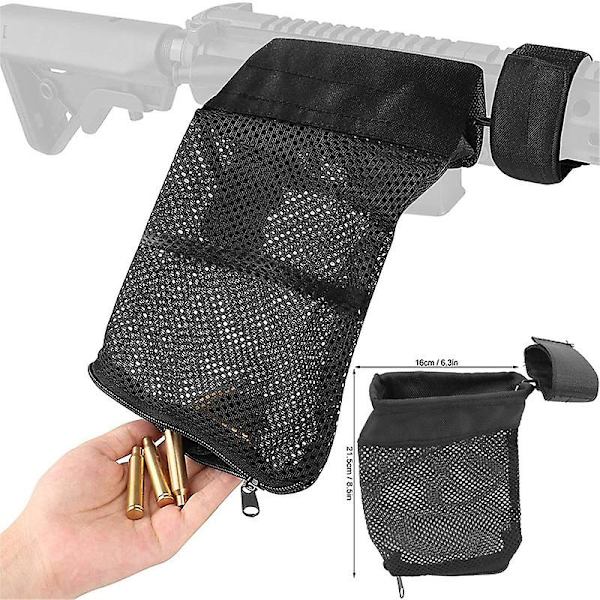 Messingfanger Tactical Deluxe Mesh Messingfanger med glidelås i bunnen for rask utlasting SVART