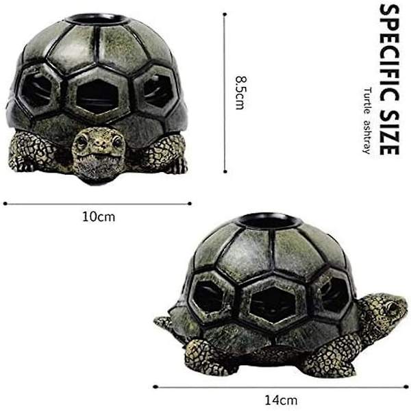 Kreativ Askkopp i Hartsköldpadda Rökaskkopp Hantverk Ornament Hem Utomhus Kontor Bil Pojkvän Present Heminredning
