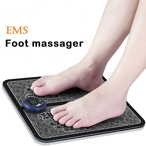 Ems Fodmassager Ben Reshaping Måtte Pad Blod Relief Smerter Genopladelig Usb Ny