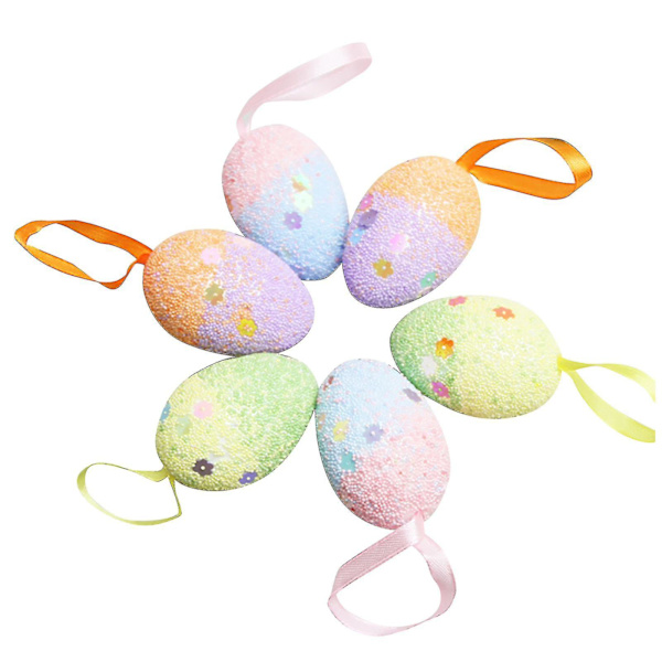 Påskdekorationer i skumgummi - Påskpynt - Heminredning - Hängsmycken - eierfarben ostern H