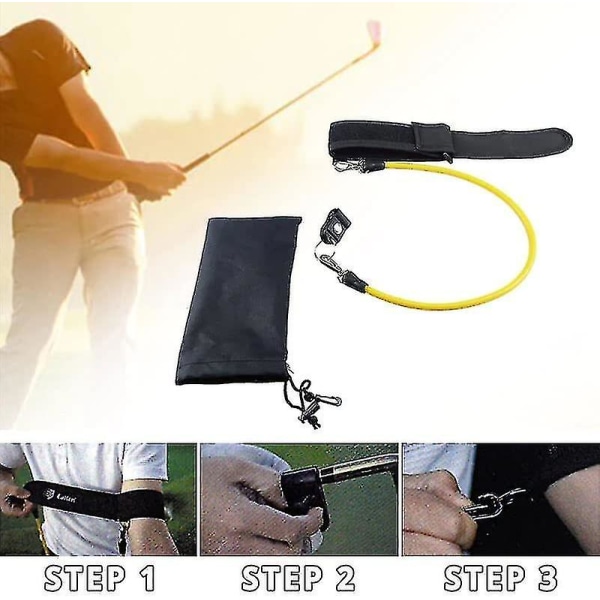 Golftrenerhjelper, golfsvingtreningshjelpemiddel, golfsvingmester forbedre hengslene, underarmrotasjon, skuldervending