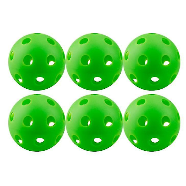 12-pack med supermjuka basebollträningsplastbollar, gröna