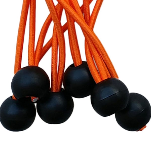 6 stycken Heavy Duty Bungee Ball Sladd Tarp Tält Tie Down Tope Orange 9 tum