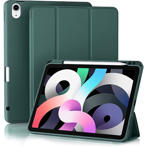 Fodral Kompatibelt Med Ipad Air 4:e Generation 2020 10.9 Tum [Pennhållare/2:a Pennladdning] [Automatisk Sömn/Vakna], Trivikt Stativ Smart Fodral