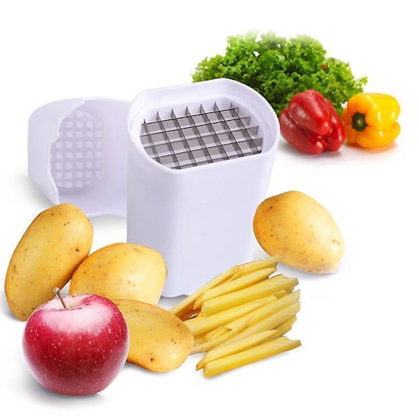 Potatisskärare för grönsaker, pommes frites, hackare, chipstillverkare, potatisskärare, köksredskap, pommes frites-skärare