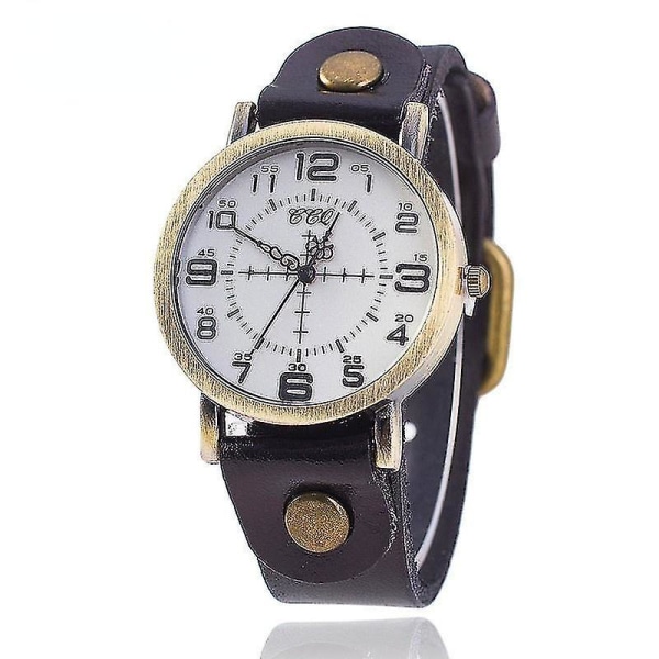 2023 Vintage Cow Leather Armband Watch Dam Armbandsklockor Casual Luxury Quartz Watch Relogio Feminino Hot Selling