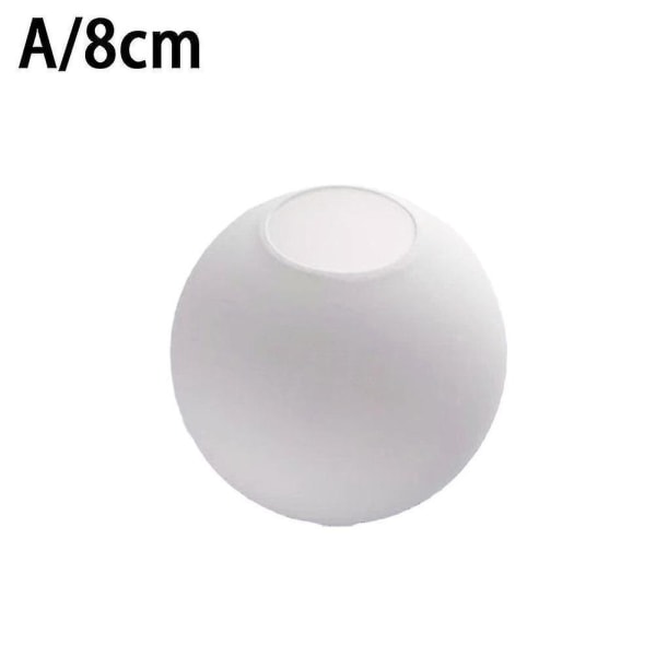 Matt vit glob i glas, lampskärm ersättning rund ljusskydd fix（8cm）