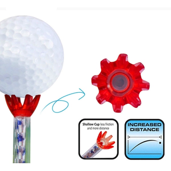 Golf Tees Ubrydelig plastik Magnetisk 80 mm lang bulk genanvendelig værdi 4 pakke
