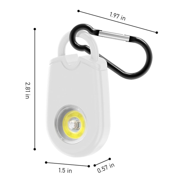 Personliga larmsirener för kvinnor - Personligt larm för kvinnor, barn och äldre - 125 Db Självnyckelkedjesirener med LED-strobeljus
