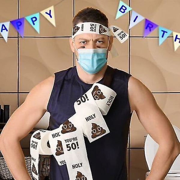 Rolig Toalettpappersrulle Födelsedagsprydnad Födelsedagspresenter För Kvinnor Män Present (70-årsdag)