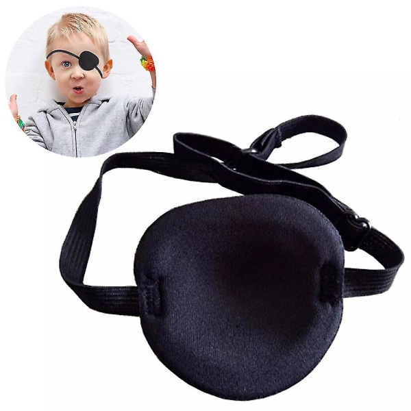 4st mjuk och kompatibel med bordsögonlapp Enkel ögonmask kompatibel med Amblyopia Lazy