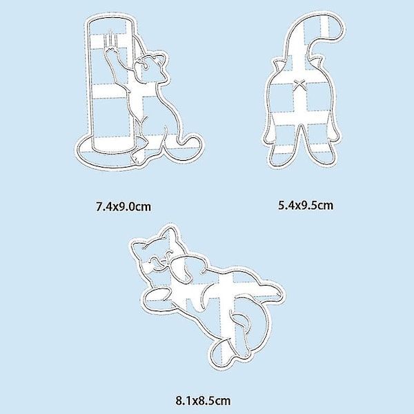 1 st. Kattkexformar Kitty Butt Form DIY Kakor Keksform Bakverk (A)