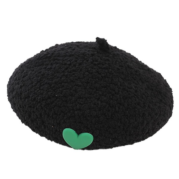 Basker Hatgirl Basker Hat Beanie Cap Hat kompatibel med barn（svart）