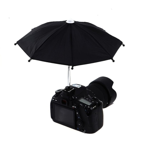 Hot Shoe sateenvarjo/aurinkovarjo, Suojaa kameraa sateelta, lintujen jätöksiltä, ​​auringonvalolta, lumelta, kameran sateenvarjo, vedenpitävä kameran lisävaruste