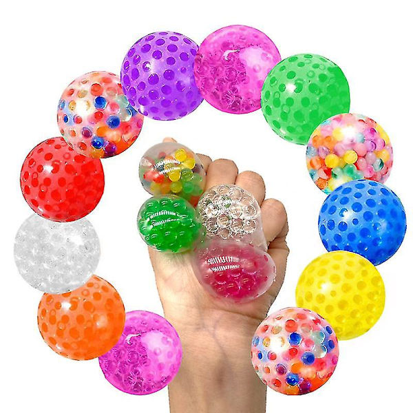 Stretchiga bollar 12 st tryckavlastande sandfyllda bollar, minska tryck handboll