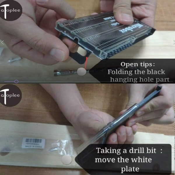 Mini-handborr Halvautomatisk Micro Twist Chuck Hobby Craft Jeweler Handverktyg med 20st 0,3-1,6 mm Twist Drill Bit Set