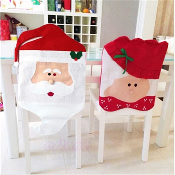 Julbordsskydd, Juldekoration Stolsöverdrag Matstolsöverdrag Stolsöverdrag Julmiddagsdekoration Julfest (45 * 70cm+45