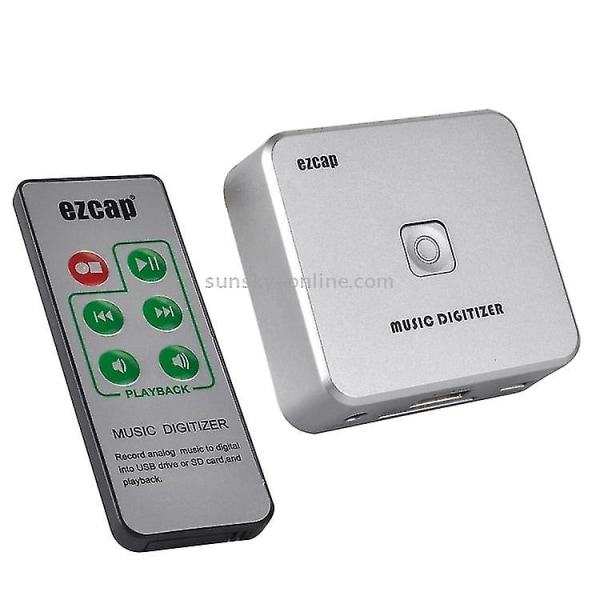 Ezcap241 Audio Capture Recorder Adapter Card, 3,5 mm Rca R/l Analog Audio till Mp3 Music Digitizer Converter (silver)