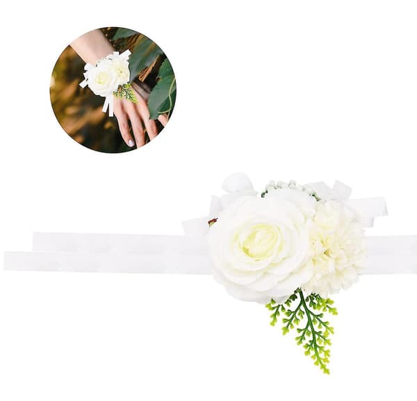 Brudgummans handledsblomma Gul handledsblomma Blad Bal Bröllop handledsblommor Handblommor Damer och flickor