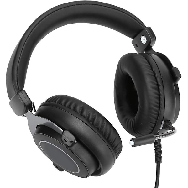 1 * Headset - 3,5 mm trådbundet spelheadset brusreducerande stereo mikrofonhörlurar