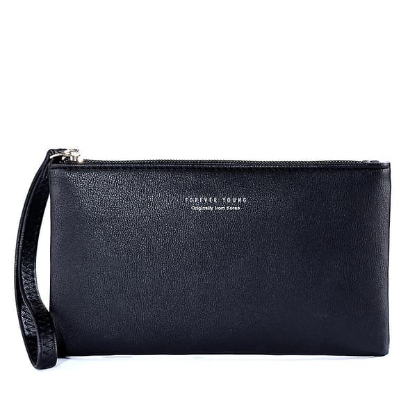 Läderhandledsclutch plånbok handväskor små kuvert crossbody väskor för kvinnor