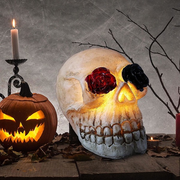 Led Skull patsas lamppu | Halloween-kallon koristelu LED-valoilla, juhlat suosivat sisätilojen koristelua