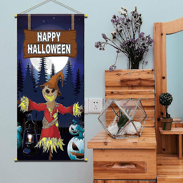 Halloween 3d dörrduk fönster kreativ fest dörrdekor duk