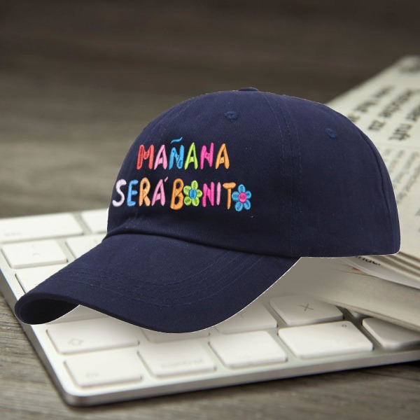 Manana Sera Bonito Baseballhatt Trucker Hat Justerbar Snap Back-lukking Baseballcaps for kvinner Menn（Marineblå）