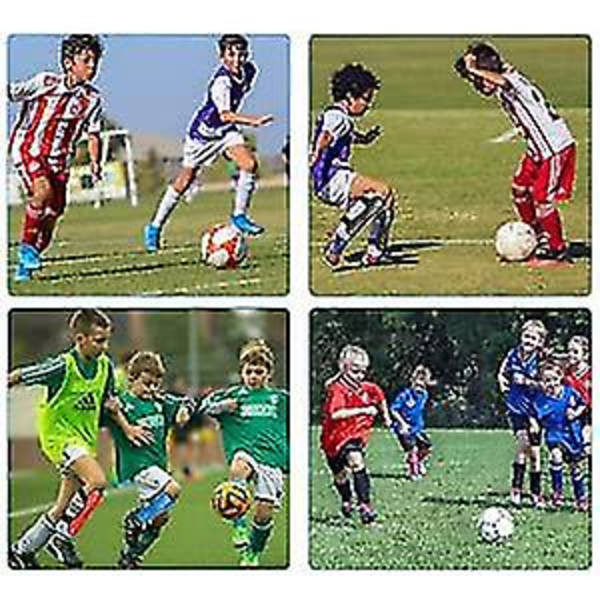 Lätta Andningsbara Skyddande Fotbollsskydd Benskydd för Ungdomar Barn Fotbollsskydd för 3-7 År