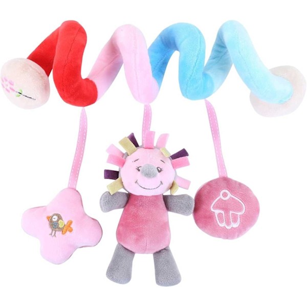 Plushleksaker för Bebis, Bebisvagnsleksaker, Spiralformade Plushleksaker för Vagnsstång, Bebisaktivitetsleksaker, Spjälsängsleksaker för Pojkar eller Flickor, Plushleksaker