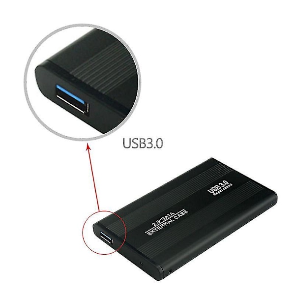2,5 IDE till USB HDD hårddiskdriv Caddy hölje (silver)